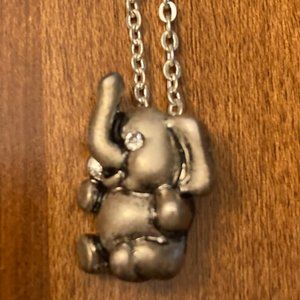 Silver Elephant Necklace